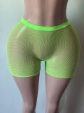 Women’s Sexy Casual Ripped Mesh Tight Fitting Shorts