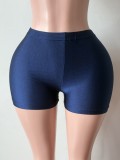 Women’s Solid Color Sexy High Stretch Shorts
