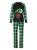Christmas Family Matching Cotton Plaid Christmas Pajama Set