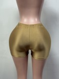 Women’s Solid Color Sexy High Stretch Shorts