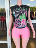 Women’s Solid Color Sexy High Stretch Shorts