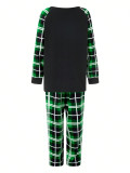 Christmas Family Matching Cotton Plaid Christmas Pajama Set