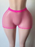 Women’s Sexy Casual Ripped Mesh Tight Fitting Shorts