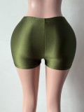 Women’s Solid Color Sexy High Stretch Shorts
