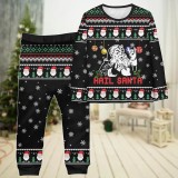 Christmas Family Matching Cotton Plaid Christmas Pajama Set