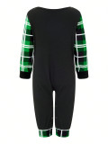Christmas Family Matching Cotton Plaid Christmas Pajama Set