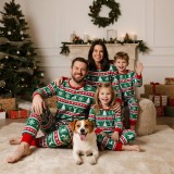 Christmas Family Matching Cartoon Snowflake and Reindeer Print Pajama Set