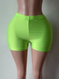 Women’s Solid Color Sexy High Stretch Shorts