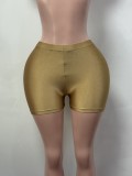 Women’s Solid Color Sexy High Stretch Shorts