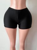 Women’s Solid Color Sexy High Stretch Shorts