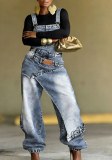 Women’s Summer Fashion Casual Layered Denim Overall Jumpsuit