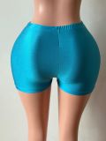 Women’s Solid Color Sexy High Stretch Shorts