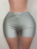 Women’s Solid Color Sexy High Stretch Shorts