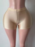 Women’s Solid Color Sexy High Stretch Shorts