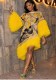 Custom Plus Size Women Halloween Printed Puffy Bell Sleeve Dress (Made after Order ,need 15 DAYS)
