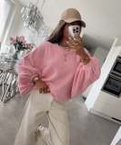 Women Solid Knit Round Neck Layering Sweater