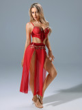 Women Slit Princess Nightgown Lingerie