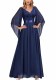Plus Size Women Chiffon V-Neck Formal Party Evening Dress for Bridesmaid（Processing time need 3-6 days）
