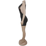 Women’s Sexy Tight Fitting Slim Waist Bodycon Casual Mini Dress