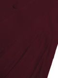 Women’s Fall Winter Turndown Collar Button Pleated A Line Mini Dress