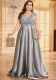 Women’s Plus Size Long Sleeve V Neck Elegant Formal Party Maxi Dress
