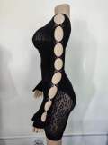 Women’s Sexy Beaded Leopard Print See Through Fishnet Tight Fitting Bodystocking