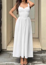 Women’s Summer Sexy Lace Patchwork Strap Low Back Maxi Dress Women’s Summer Sexy Lace Patchwork Strap Low Back Maxi Dress