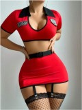 Women’s Sexy Policewoman Role Play Uniform Lingerie Costume