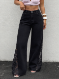Women’s Denim Lace Patchwork Jeans