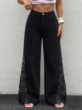 Women’s Denim Lace Patchwork Jeans