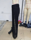 Women’s Denim Lace Patchwork Jeans