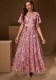 Women Floral Sequin V-Neck Patchwork Dress with Belt Back Zipper