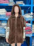 Autumn Women's Fashion Casual Loose Hooded Patchwork Coat