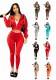 Women Fall Winter Casual Hoodies and Pant Two Piece Set