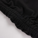 Sexy Dark Gothic Square Neck Puff Sleeve Bodycon Mini Dress