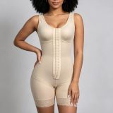 Women's Plus Size Butt Lifting Full Body Shapewear Bodysuit with Lace Details