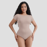 Women's Seamless Short Sleeve and Long Sleeve Basic Shapewear Bodysuit