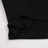 Women's Textured Knit Two Piece Set with Cropped Tank Top and Shorts