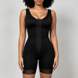 Women's Plus Size Butt Lifting Full Body Shapewear Bodysuit with Lace Details