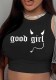 Women's Printed Cropped Sleeveless Round Neck Top