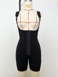 Women's Plus Size Butt Lifting Full Body Shapewear Bodysuit with Lace Details