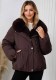 Fall Winter Women's Cotton Jacket with Faux Fur Collar and Turn Down Collar(Processing Time 5-7 days）