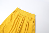 Fall Women's Solid Color High Waist Loose Straight Leg Casual Pants