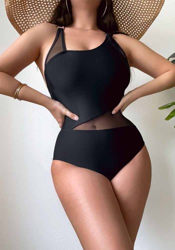 Women's Sexy One Piece Mesh Swimsuit