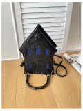 Rivet Shoulder Bag Crossbody House Shape Bag
