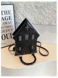 Rivet Shoulder Bag Crossbody House Shape Bag