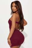 Women's Sexy Backless Beaded Halter Neck Dress