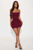 Women's Sexy Backless Beaded Halter Neck Dress