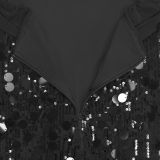 Women's Sexy Sequin Strapless Maxi Dress