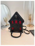 Rivet Shoulder Bag Crossbody House Shape Bag